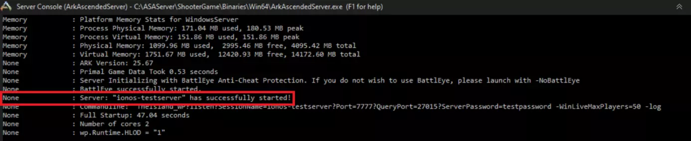 Inicio del servidor de ARK: Survival Ascended mediante script de shell Imagen: Inicio del servidor de ARK: Survival Ascended mediante script de shell
